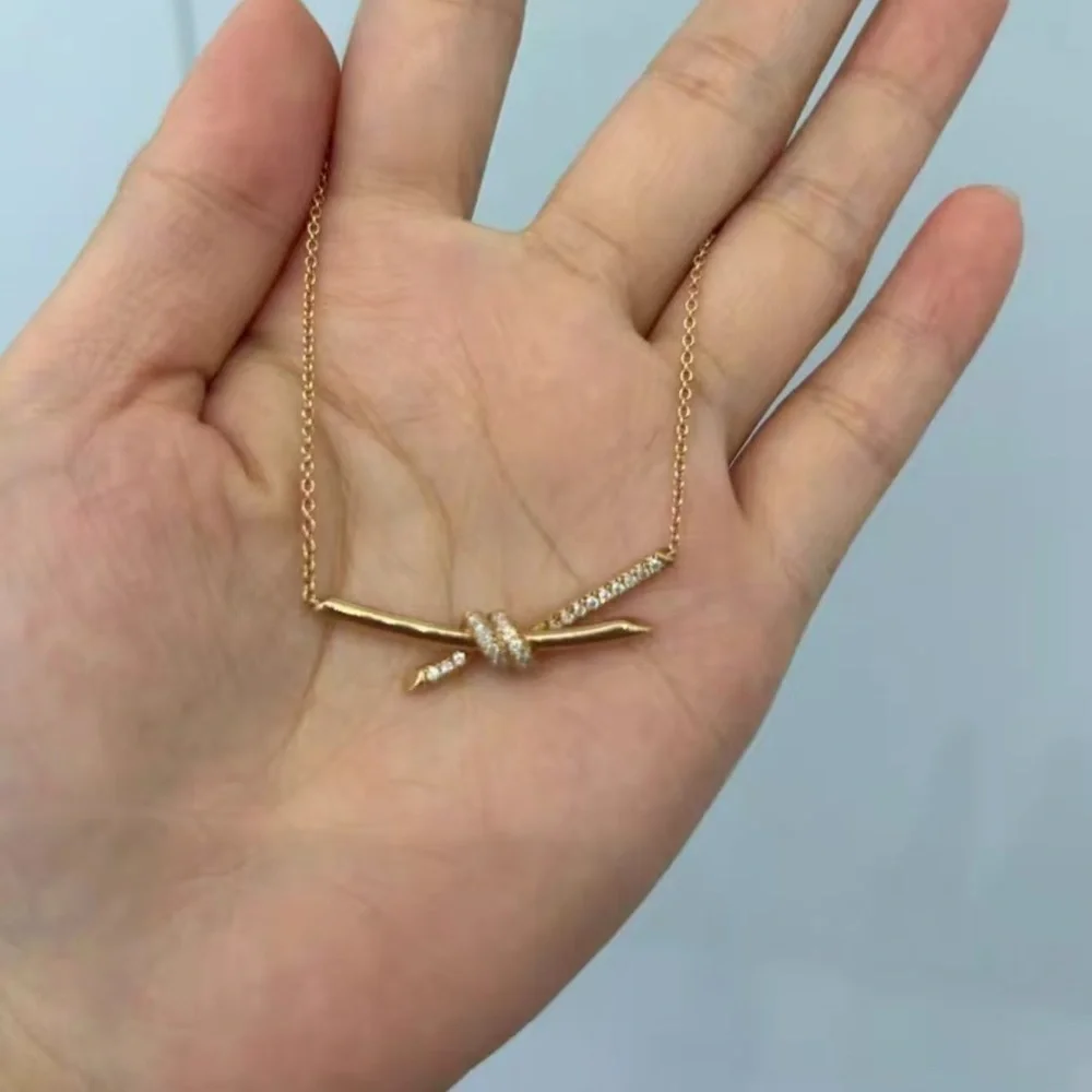 Tiffany & Co. Gold Knot Necklace - Picture 4 of 4